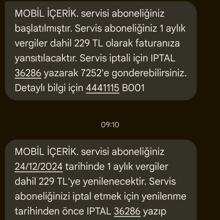 Yetkisiz Mobil Abonelik Ve Haksız Ücretlendirme