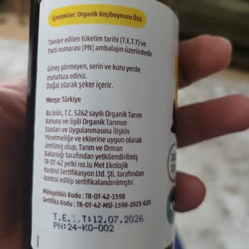 Ekşimiş Keçi Boynuzu Özü Hayal Kırıklığı