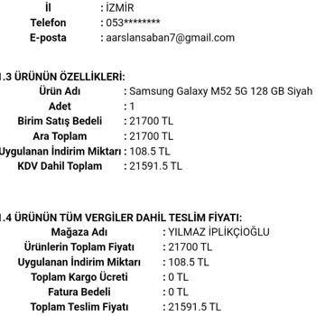 Geçmiş Garantili Telefon Satışı Şoku