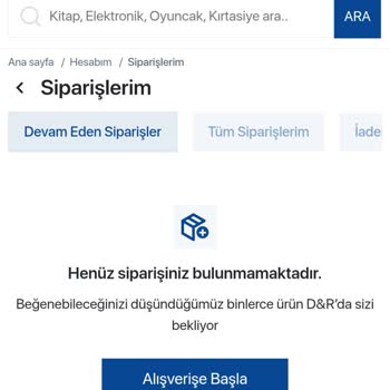 D&R Sipariş Onayı Sorunu Ve Ödeme Kesintisi