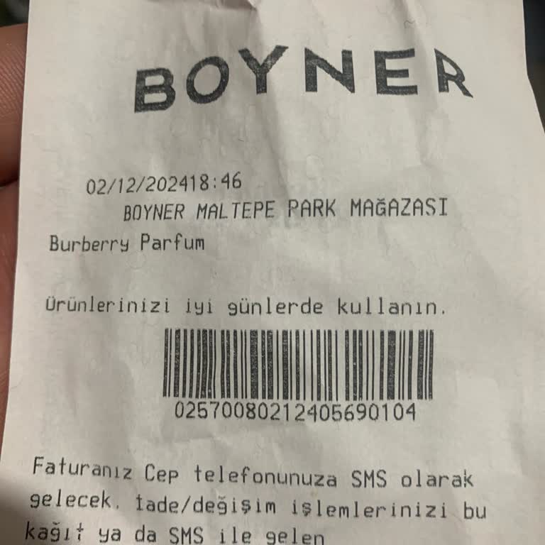 Boyner'den Aldığım Parfüm Sahte Çıktı