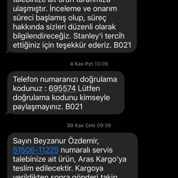 Stanley Termos Garanti Sürecinde İletişim Sorunu