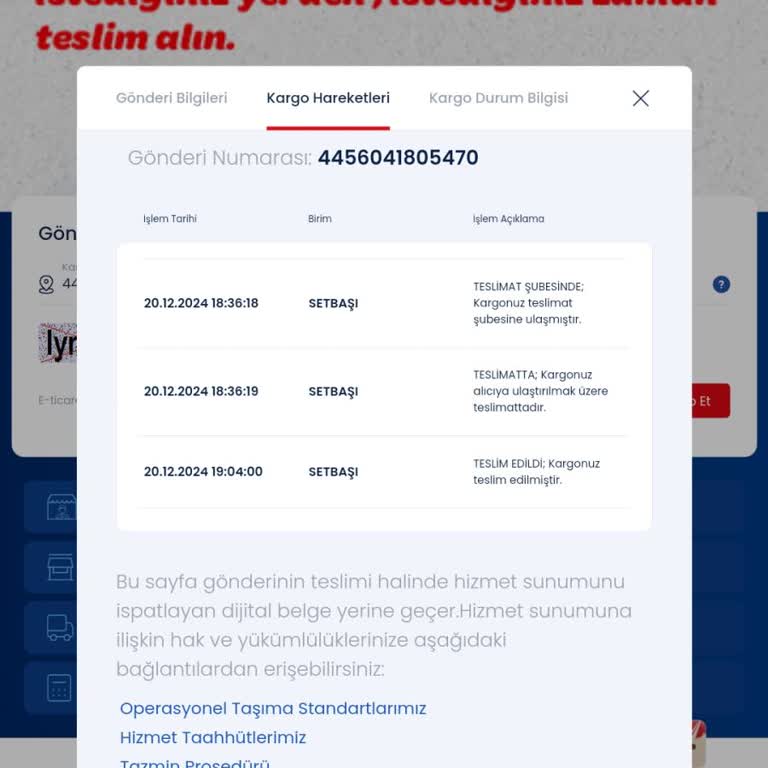 Kayıp Kargo Mağduriyeti