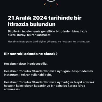 Instagram Hesaplarımın Haksız Yere Askıya Alınması