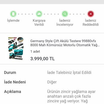 Dunyamarketim.com Koçtaş'tan Alınan Arızalı Ürün ve İade Sorunu