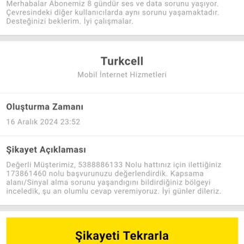 Turkcell'de Çekim Sorunu Ve Cayma Bedeli Mağduriyeti