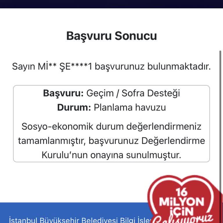 İBB Yardım Başvurumun Cevapsız Kalması