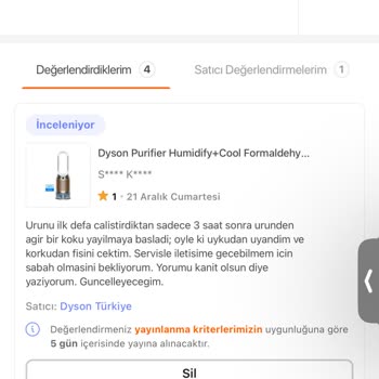 Dyson Hava Temizleyicinin Beklenmedik Koku Problemi
