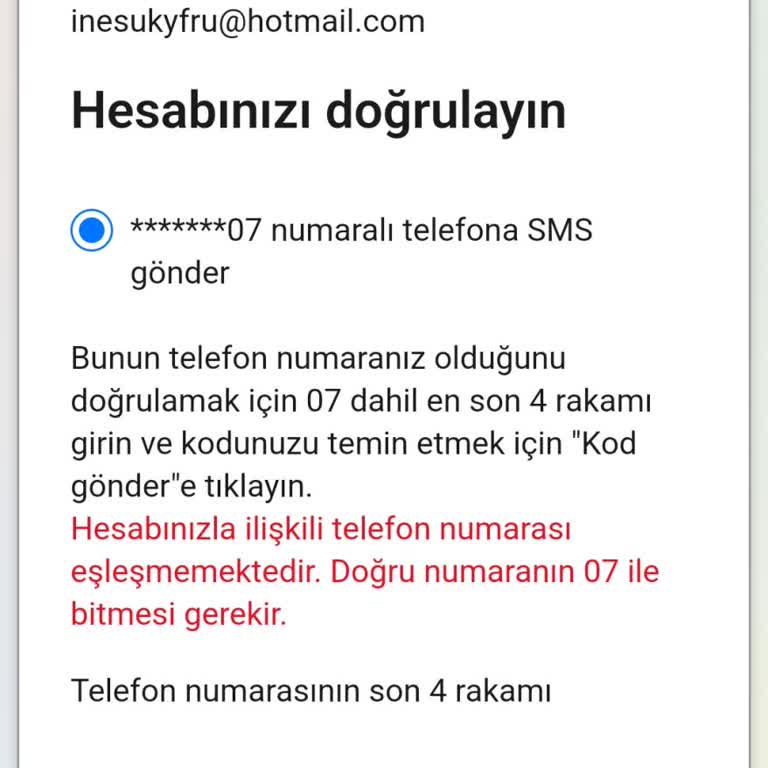 Hesap Erişim Sorunu Ve Yardım Talebi