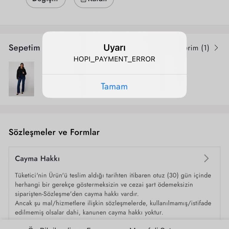 Gift Card İle Ödeme Sorunu