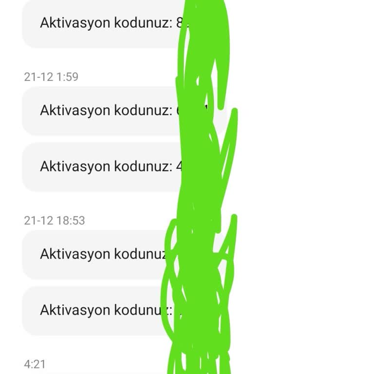 Bilinmeyen Numaradan Sürekli Aktivasyon Kodu Alıyorum