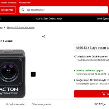 Media Markt'ta Aksiyon Kamerası Fiyat Farkı Şoku