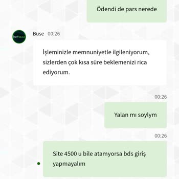 Bethouse Sitesinde Çekim Sorunları Ve İlgisiz Destek