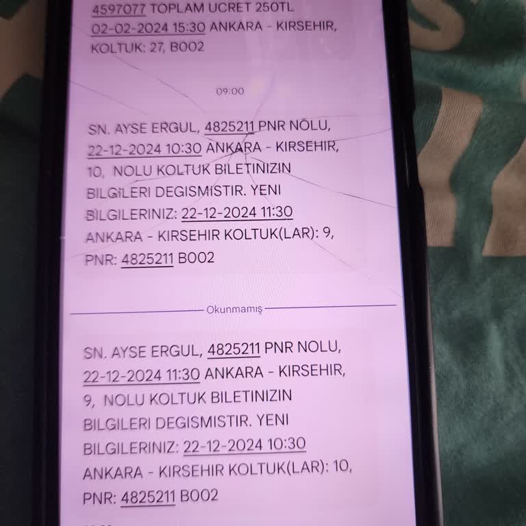 Bilet Saati Değişikliği Ve Müşteri Hizmetleri Sorunu