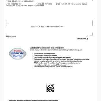 Denizbank'ta Haksız İcra Ve Hesap İşlemleri