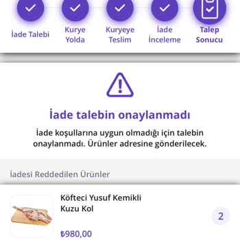 Getir Çarşı'da İade Sorunu Ve Müşteri Hizmetleri Krizi