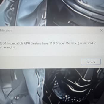 Oyun Başlatma Sorunu Ve Shader Hatası