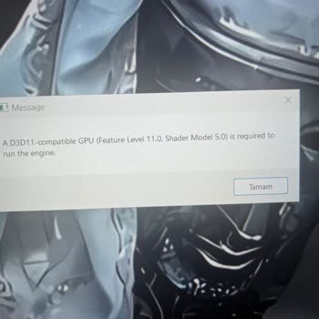 Oyun Başlatma Sorunu Ve Shader Hatası