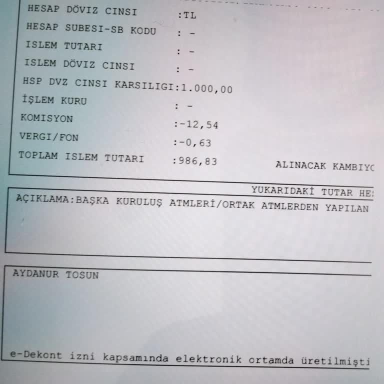 ATM Arızası Ve Ücret İadesi Sorunu