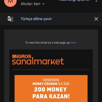 Migros Sanal Market'te 200 TL Money Kampanyası Sorunu