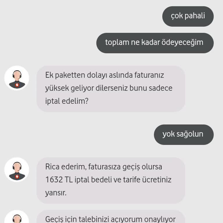 Vodafone'da Faturalıdan Faturasız Hatta Geçiş Sorunu