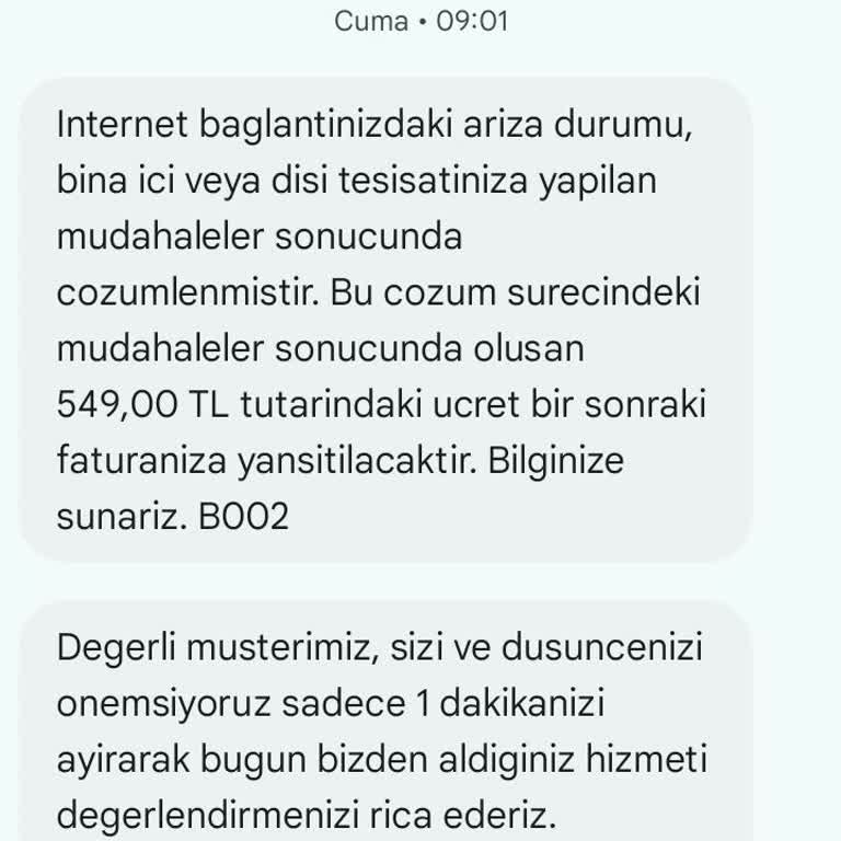 Haksız İnternet Kesintisi Ve Ücretlendirme