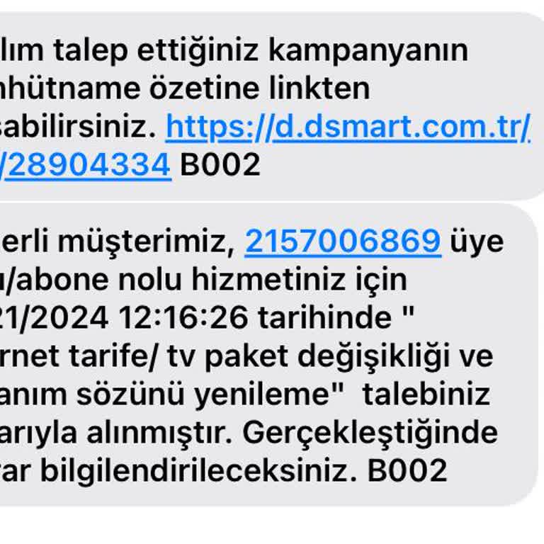 Bana Sorulmadan Yenilenen D-Smart Paketi Sorunu