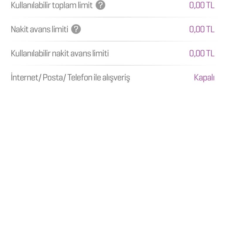 Ödenen Borca Rağmen Kart Kısıtlaması