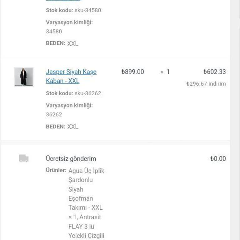 Siparişim Hakkında Geri Dönüş Bekliyorum