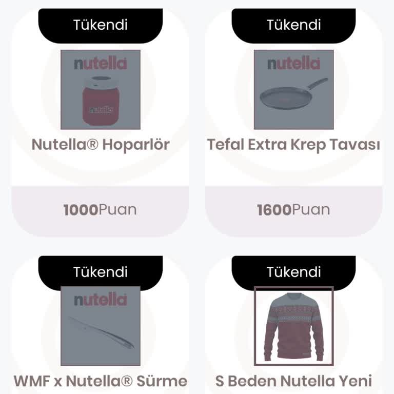 Nutella Hediyeleri: Beklenen Stok Yenileme Sorunu