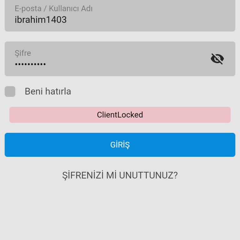 Hesap Kilitlenmesi Ve Ödeme Sorunu