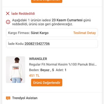 Trendyol'da İade Süreci Ve Müşteri Hizmetleri Sorunu