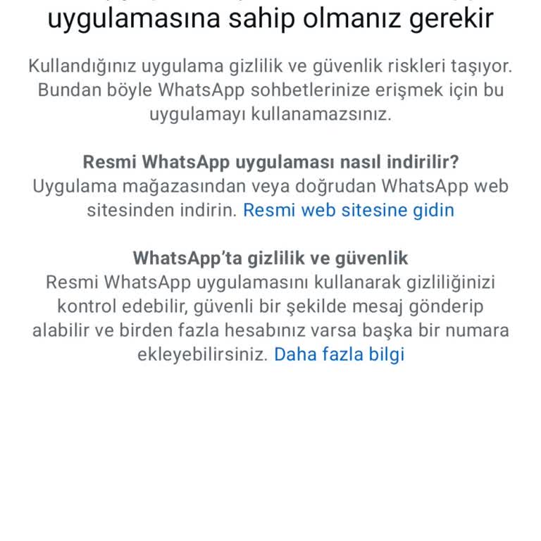 WhatsApp Erişim Sorunu Ve Güvenlik Uyarısı