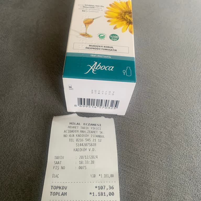 Hilal Eczanesi (Kadıköy) İlacın Son Kullanma Tarihi Geçmiş