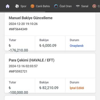 Kazanç Sağlayınca Hesap Bakiyesi Silindi
