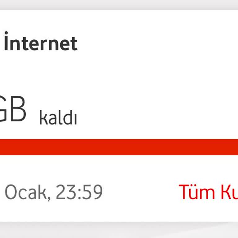 Vodafone İnternet Kullanımı Sorunu