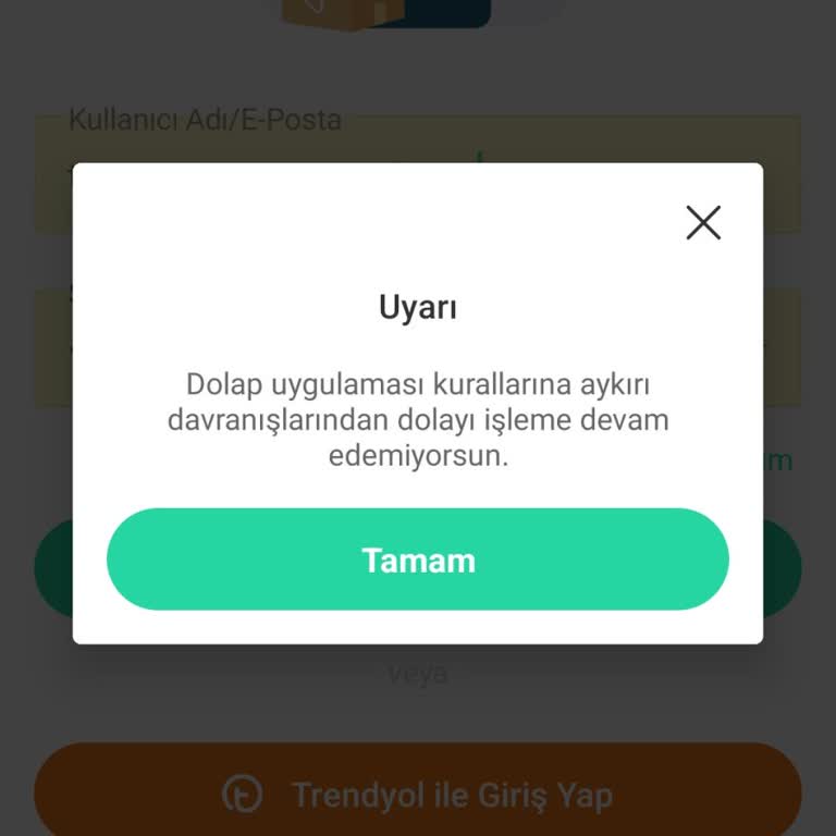 Dolap Uygulamasına Erişim Sorunu Ve Yanlış Anlamalar