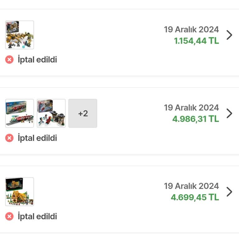 Hepsiburada'da İptal Edilen Lego Siparişleri Sorunu