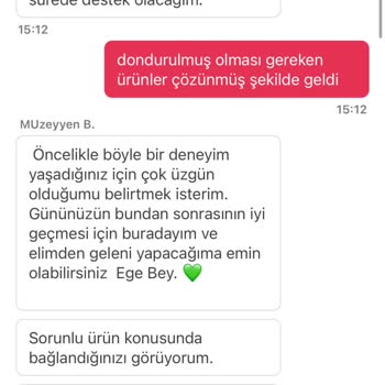 Dondurulmuş Ürün Teslimatında Sorun Ve İlgisiz Müşteri Hizmetleri