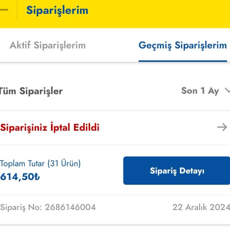 Şok Uygulamasında Para İadesi Ve Sipariş Sorunu