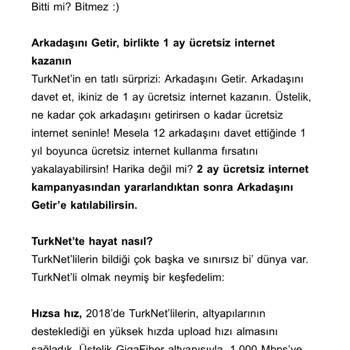 TurkNet'in Söz Verdiği Ücretsiz İnternet Kampanyası Sorunu