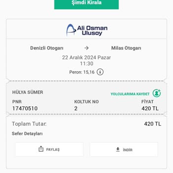 Geciken Otobüs Yolculuğu Ve İptal Edilmeyen Dönüş Bileti Sorunu