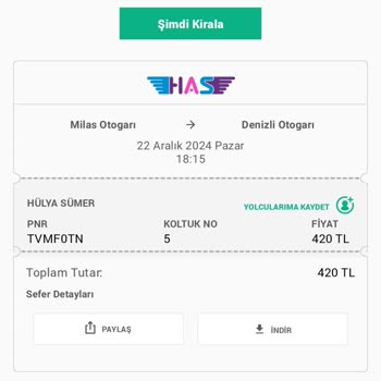 Geciken Otobüs Yolculuğu Ve İptal Edilmeyen Dönüş Bileti Sorunu