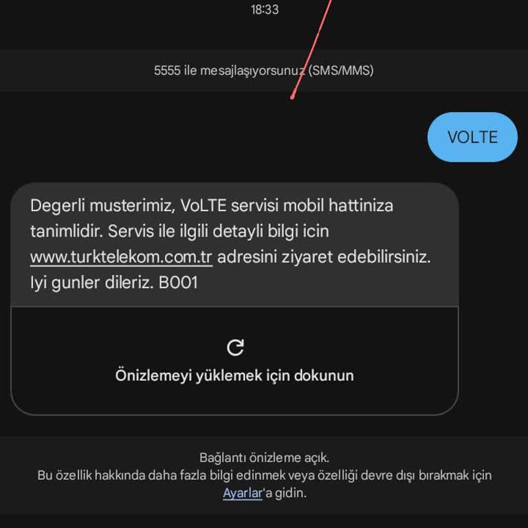 Türk Telekom'da Volte Sorunu