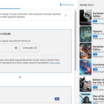 Epic Games'te Oyun Satın Alma Sorunu: Çözüm Bulunamıyor!