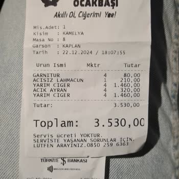 Sembol Ocakbaşı'nda Gizli Ücret Şoku