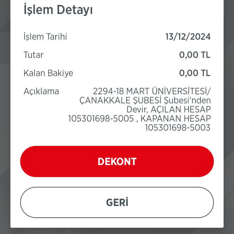 Hesap Bilgilerimde İzinsiz Değişiklik