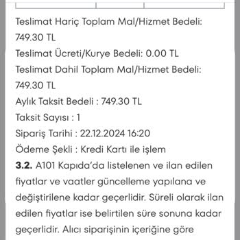 A101 Kapıda Uygulaması İle Yanlış Ürün Miktarı Ve Fazla Ödeme Sorunu