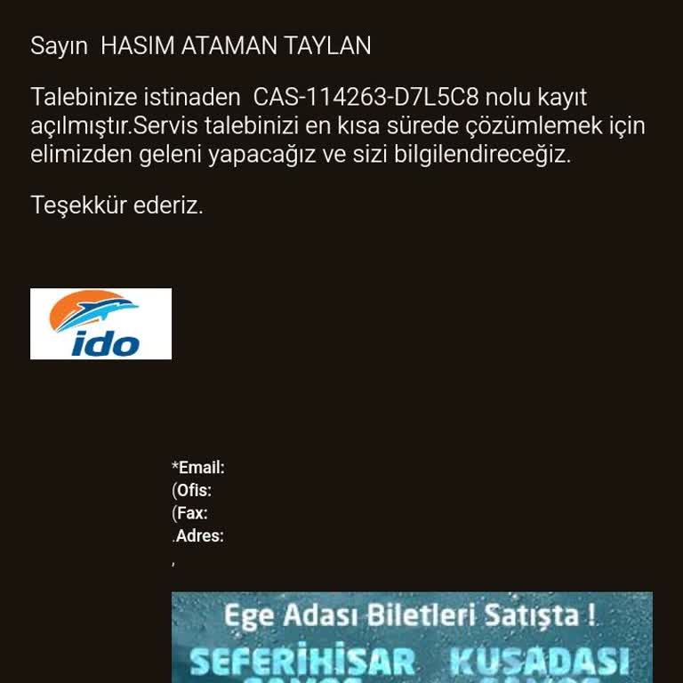 İDO Müşteri Hizmetleri Mağduriyeti