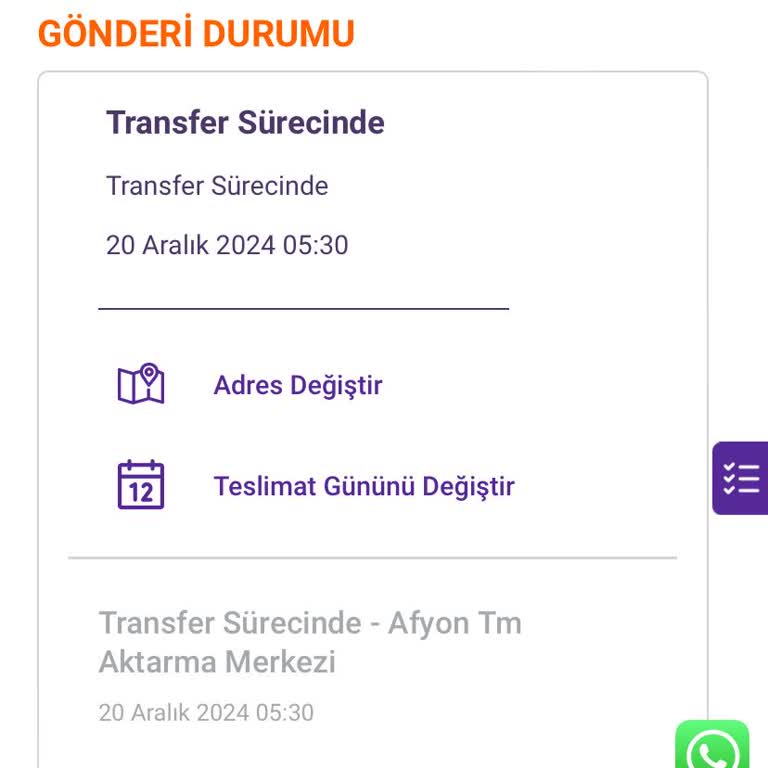 Teslimat Tarihi Geçen Kargo Sorunu